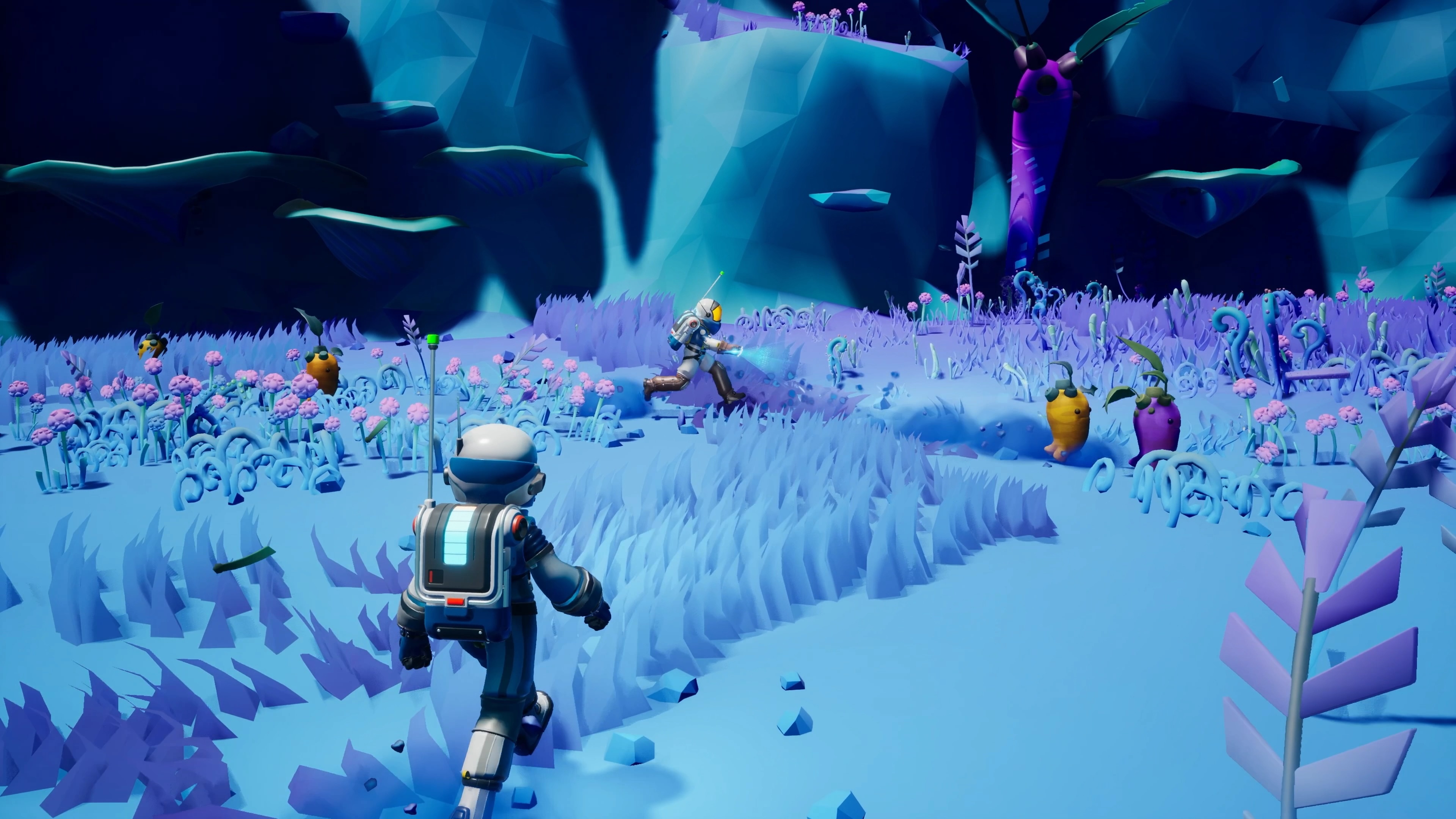 STARSEEKER crew gathered near sci-fi mission equipment